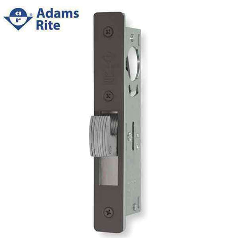 Adams Rite - MS Deadlock - MS1850S-35X - 1-1/8"  Backset - ANSI Size - Hook Bolt - Flat Faceplate -  Dark Bronze  - Metal Door - UHS Hardware