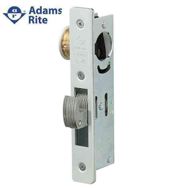 Adams Rite - MS Deadlock - MS1851S-35X - 1-1/8"  Backset - ANSI Size - Hook Bolt - Radial Faceplate -  Aluminum  - Metal Door - UHS Hardware