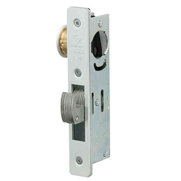 Adams Rite - MS Deadlock - MS1850S-35X - 1-1/8"  Backset - ANSI Size - Hook Bolt - Flat Faceplate -  Aluminum  - Metal Door - UHS Hardware