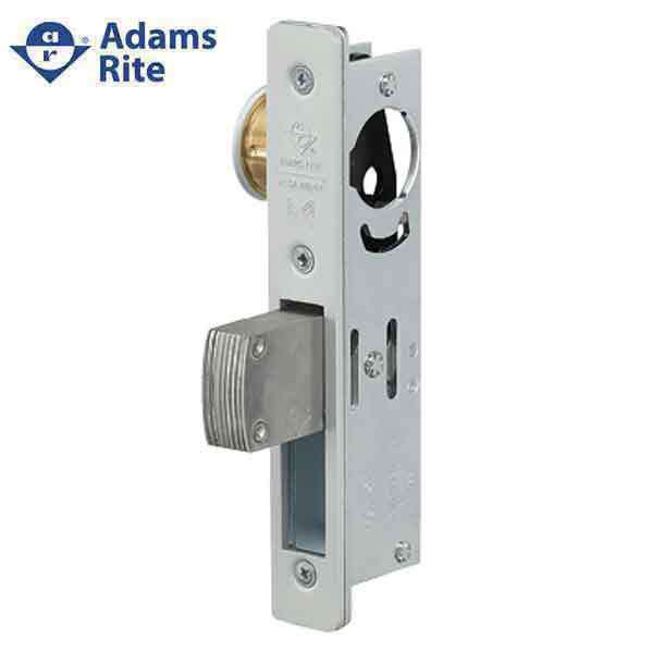 Adams Rite - MS Deadlock - MS1850S - 31/32" Backset - ANSI Size - Straight Bolt - Flat Faceplate - Aluminum - Metal Door - UHS Hardware