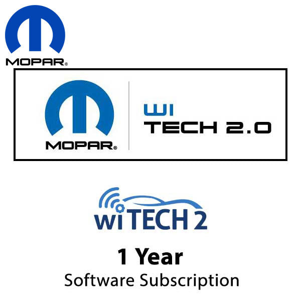 Mopar - WiTECH 2.0 - Software Subscription - 1 Year - UHS Hardware