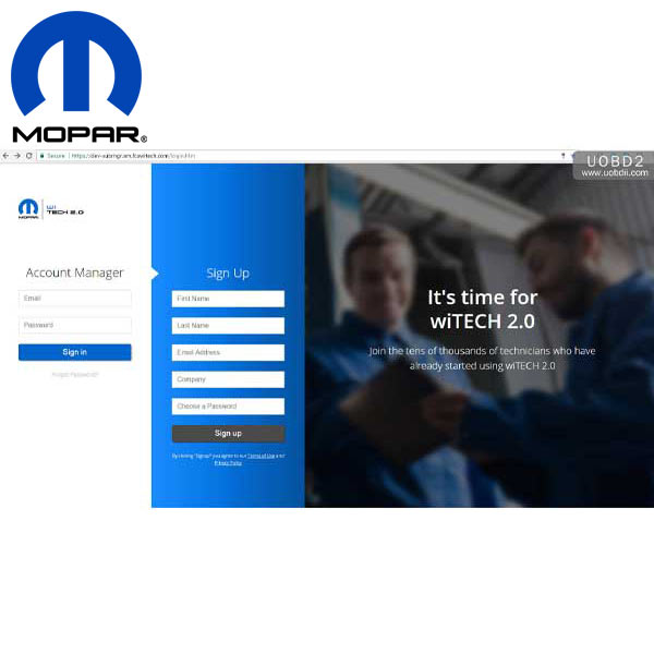 Mopar - WiTECH 2.0 - Software Subscription - 1 Year - UHS Hardware