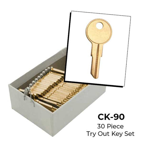 AeroLock - CK-90 - DETEX - Battery Compartment Try-Out Key Set - Y11 - 30 Keys - UHS Hardware