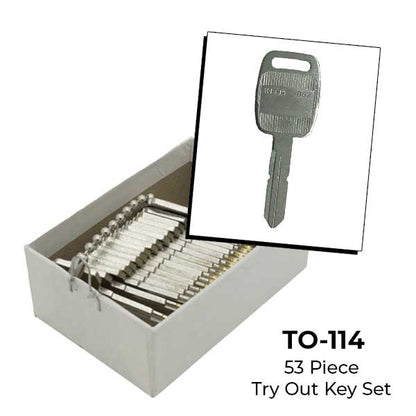 AeroLock - TO-114 - Kenworth 1994+ - All Locks Try-Out Key Set - K1994 - 53 Keys - UHS Hardware