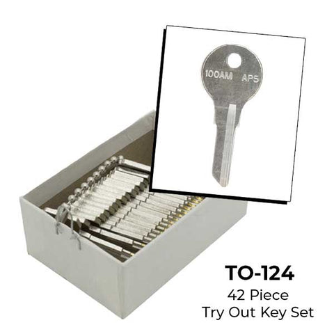 AeroLock - TO-124 - TriMark - All Locks Try-Out Key Set - AP5 - 42 Keys - UHS Hardware