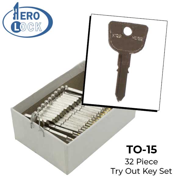 AeroLock - X129 - Honda - All Door Locks Try-Out Set - 32 Keys - UHS Hardware