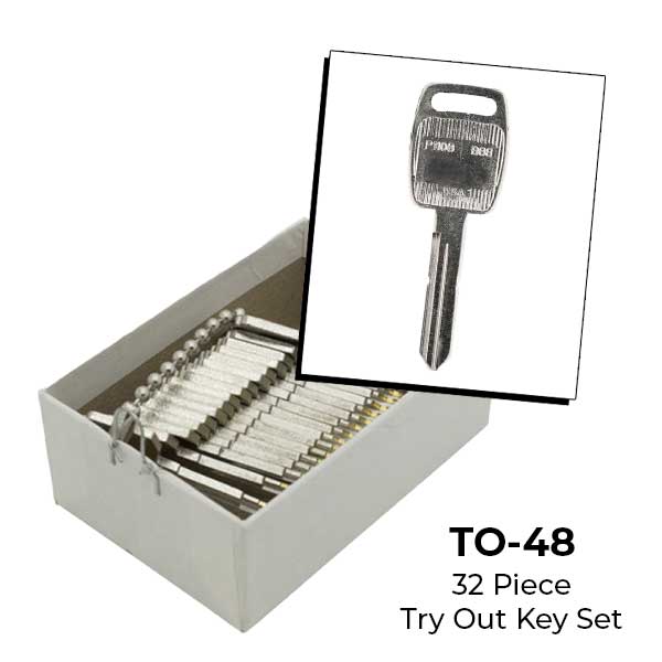AeroLock - TO-48 - Saturn 1991-1994 - Door Locks Try-Out Key Set - B88 - 32 Keys - UHS Hardware