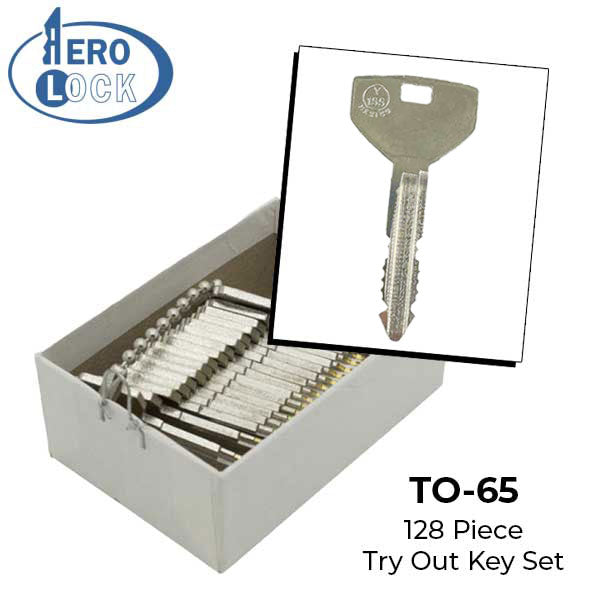 AeroLock - TO-65 - Chrysler 1993 - All Locks Try-Out Set - Y155 - 128 Keys - UHS Hardware