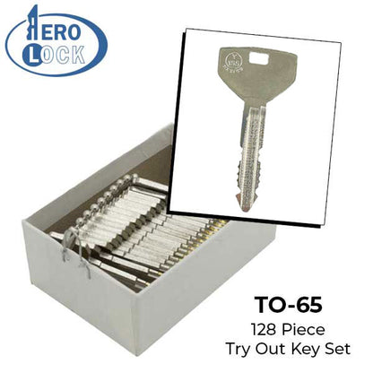 AeroLock - TO-65 - Chrysler 1993 - All Locks Try-Out Set - Y155 - 128 Keys - UHS Hardware