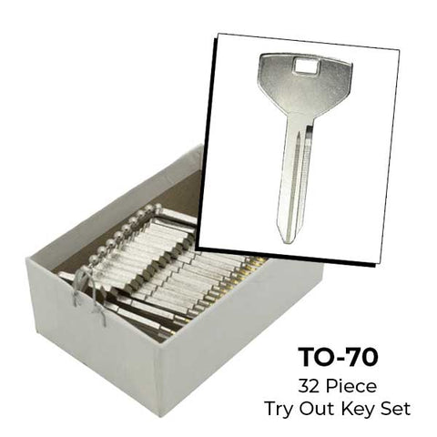 AeroLock - TO-70 - Chrysler 1994 - Door Locks Try-Out Set - Y157 - 32 Keys - UHS Hardware