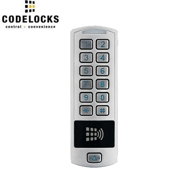 Code Locks - AL03-DX-VR - A3 Door Controllers - RFID Vandal Resistant Standalone Door Controller - Silver Grey - UHS Hardware