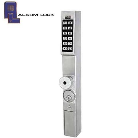 Trilogy DL1350 Narrow Stile Keypad Knob Lock w/ Audit Trail / Satin Chrome ( Alarm Lock ) - UHS Hardware