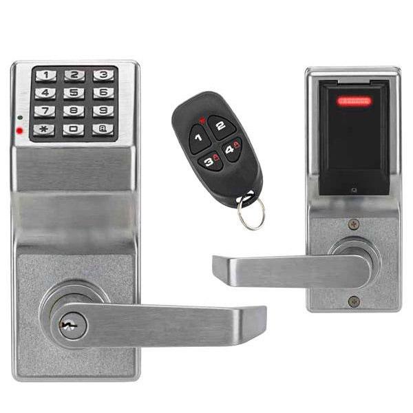 Trilogy DL2700LD Access Control Lever Lock / w/ Remote Release FOB & Classroom Lockdown / Satin Chrome - 26D (Alarm Lock) - UHS Hardware
