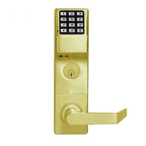 Alarm Lock Trilogy - DL3500CRR - Classroom Mortise Lever Lock w/ High Capacity Audit Trail - US3 - Polished Brass - Right Handed - Grade 1 - UHS Hardware