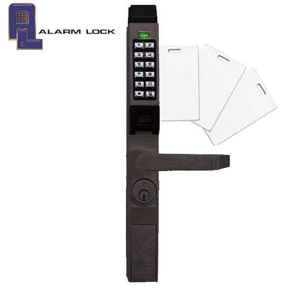 Alarm Lock Trilogy - PDL1300 - Narrow-Stile PROX Keypad Lever Lock - 10B - Oil Rubbed Bronze - UHS Hardware