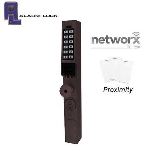 Alarm Lock Trilogy - PDL1300NW - Narrow-Stile Digital PROX Keypad Knob Lock - Networx - 10B - Oil Rubbed Bronze - UHS Hardware