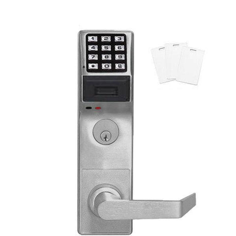 Trilogy PDL3500CRR Classroom PROX Mortise Lever Lock / w/ Audit Trail / Satin Chrome / Right Handed (Alarm Lock) - UHS Hardware