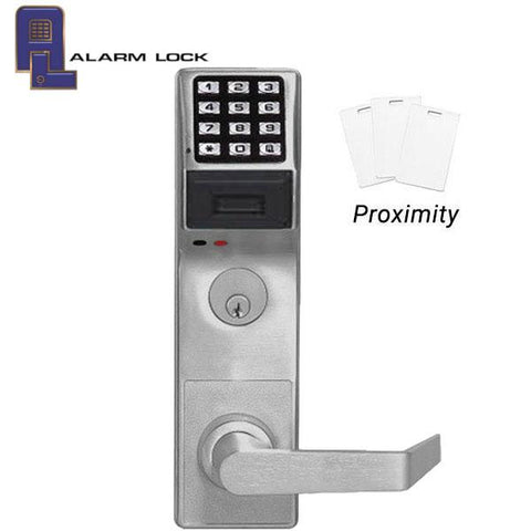 Trilogy PDL3500CRL Classroom PROX Mortise Lever Lock / w/ Audit Trail / Satin Chrome / Left Handed (Alarm Lock) - UHS Hardware