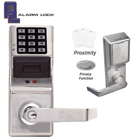 Trilogy PDL4100 PROX Keypad Lever Lock  w/ Audit Trail & Privacy Feature / Satin Chrome / 26D (Alarm Lock) - UHS Hardware