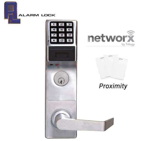 Trilogy DL6500  Mortise Networx Lever Lock / w/ Audit Trail / Satin Chrome / 26D (LH /RH)(Alarm Lock) - UHS Hardware