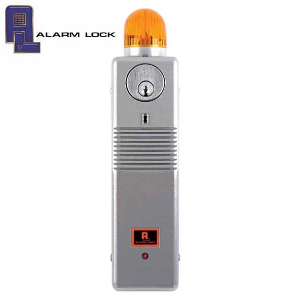 Alarm Lock - PG21-MSS - Advanced Door Alarm with Strobe - Metallic Silver - UHS Hardware