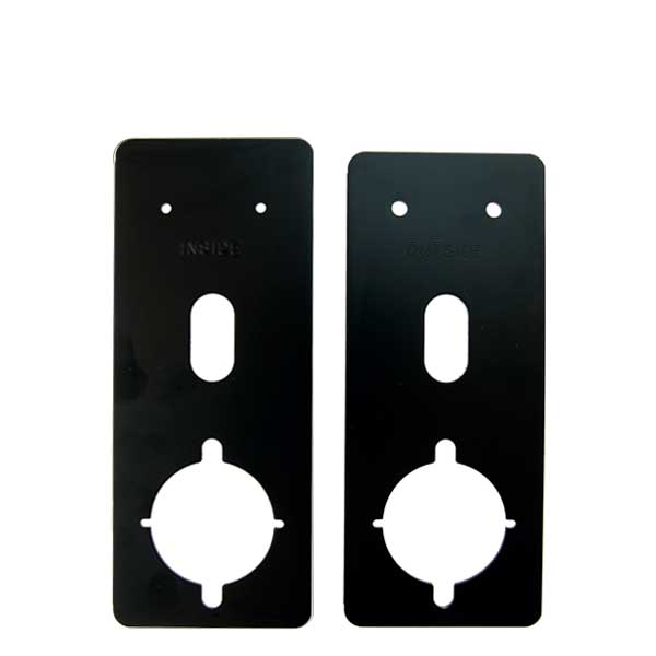 Alarm Lock - S6072 - Door Lock Spacer Plates - For 1-3/8" Cylindrical Door Locks - Black - UHS Hardware