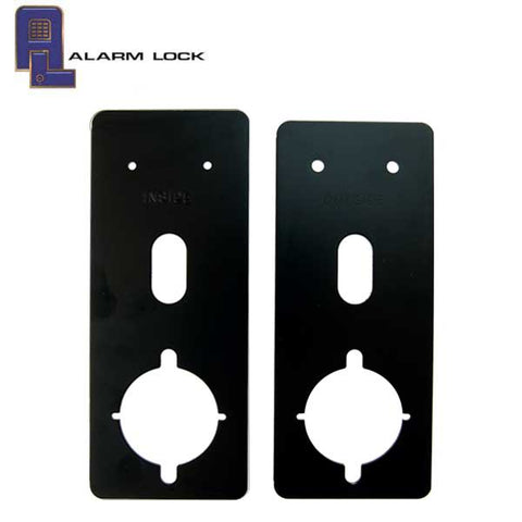 Alarm Lock - S6072 - Door Lock Spacer Plates - For 1-3/8" Cylindrical Door Locks - Black - UHS Hardware