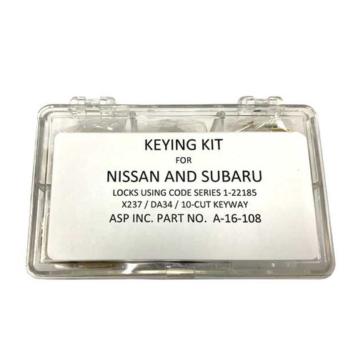 1998-2018 Nissan / Infiniti / Subaru / DA34 / X237 / Keying Tumbler Kit / A-16-108 (ASP) - UHS Hardware