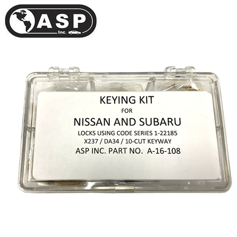1998-2018 Nissan / Infiniti / Subaru / DA34 / X237 / Keying Tumbler Kit / A-16-108 (ASP) - UHS Hardware