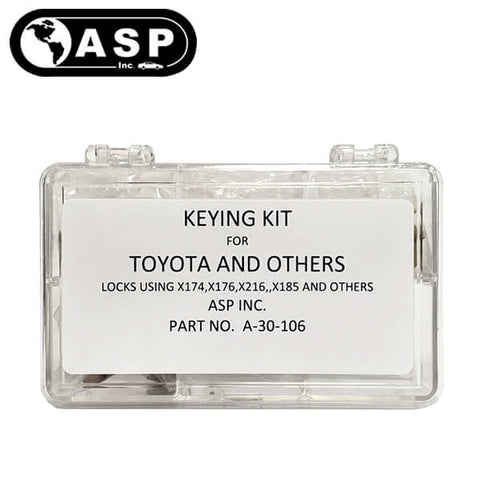 1998-2004 Toyota / X174 / TR40 / Keying Tumbler Kit / A-30-106 (ASP) - UHS Hardware