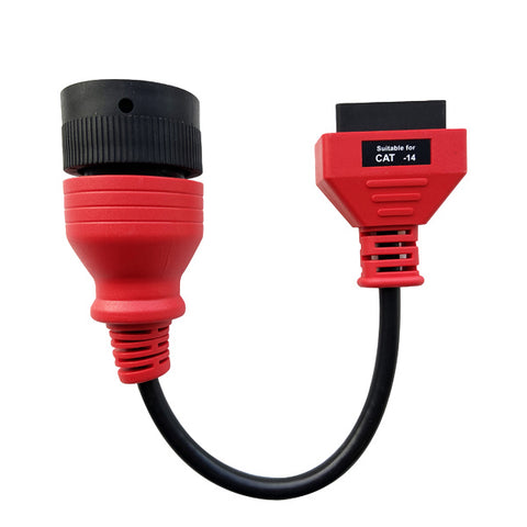 Autel - Caterpillar 14-pin Adapter for use with Autel Diagnostic Machines - Caterpillar Engines