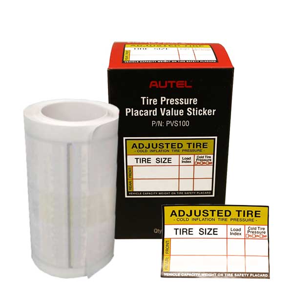 Autel - PVS100 - Placard Value Stickers (100 Stickers per Box) - UHS Hardware