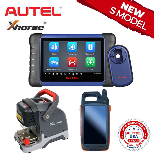 Autel IM508S + Xhorse Dolphin Portable Cutter + Key Tool MAX (Autel USA)