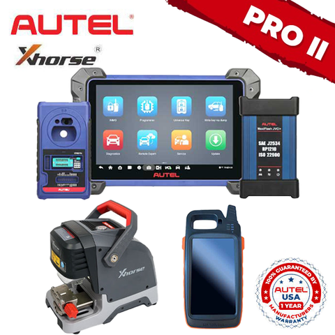 Autel IM608 Pro II + Xhorse Dolphin Portable Cutter + Key Tool MAX (Autel USA)