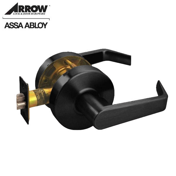 Arrow - RL01 - Commercial Lever Set - Sierra Lever - Passage - Black Suede Powdercoat - Grade 2 - UHS Hardware