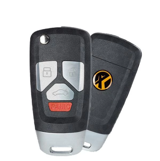 Audi Style / 4-Button Universal Remote Flip Key / VVDI Key Tool (Wireless) - UHS Hardware