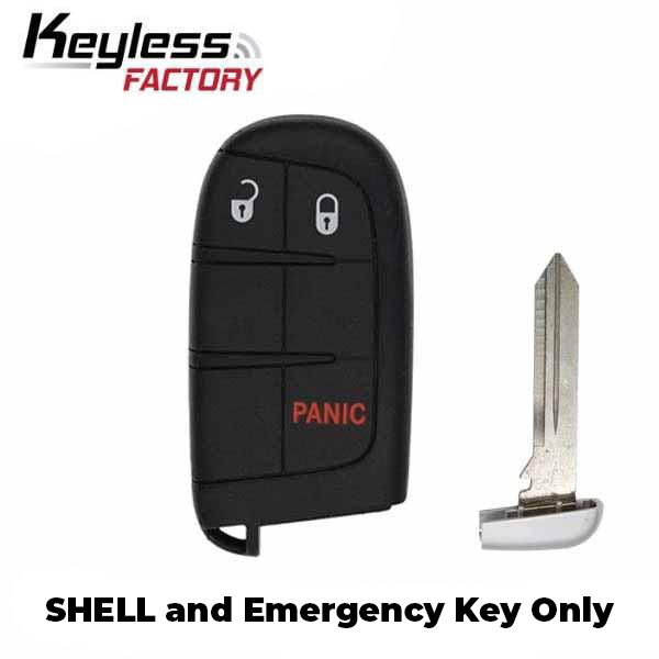 2011-2019 Dodge Chrysler Jeep / 3-Button Smart Key SHELL for M3N40821302, M3M40821302 (SKS-CHY-1446-3) - UHS Hardware