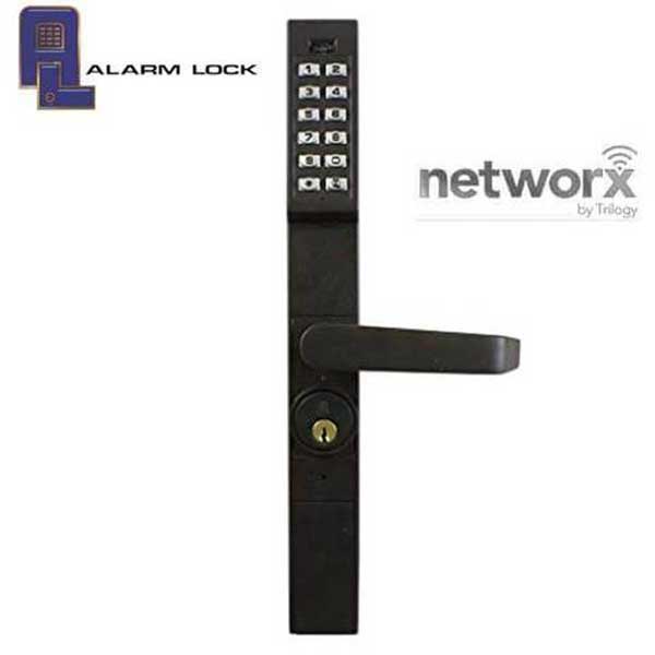 Alarm Lock Trilogy - DL1300NW - Narrow-Stile Digital Keypad Lever Lock - Networx -  Wireless Access - 10B - Oil Rubbed Bronze - Grade 1 - UHS Hardware