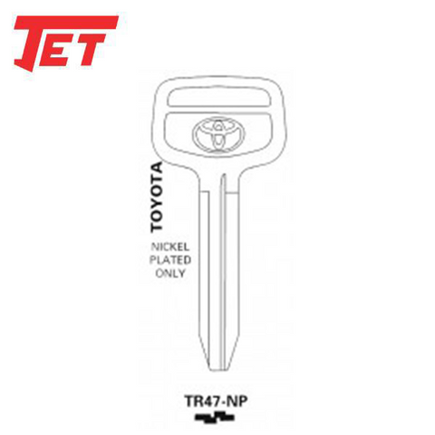 Tr47 Key JET - TR47-NP - Toyota - Mechanical Key - Nickel Plated for Sale | UHS ...