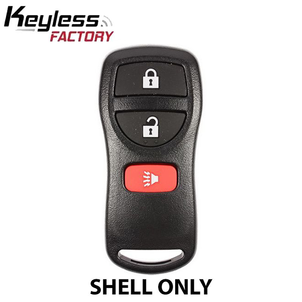 2005-2018 Nissan Keyless Entry Remote SHELL for CWTWB1U821 - Black (ORS-NIS-1066) - UHS Hardware