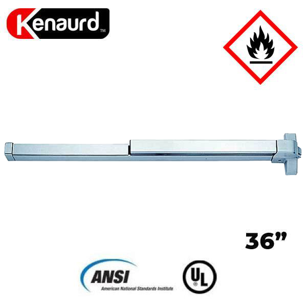 Heavy Duty Panic Bar - Exit Device - Grade 1 - Fire Rated - Aluminum Finish - UHS Hardware