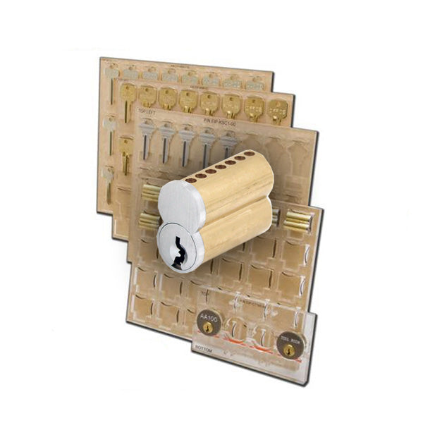 Ilco - EIP-Holder-2 - Engrave-It - Specialty Holder of Tradition "Flat Face" 7-Pin "Best" SFIC Cores - Sides - Holds 30 - for Engrave-It Pro Machine