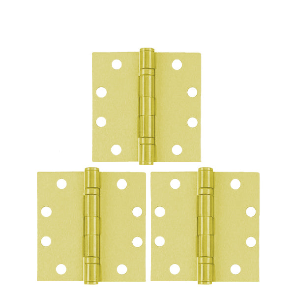 TELL - Ball Bearing Hinge - 4-1/2" x 4-1/2" - Optional Finish - Optional NRP - (3 Pack)