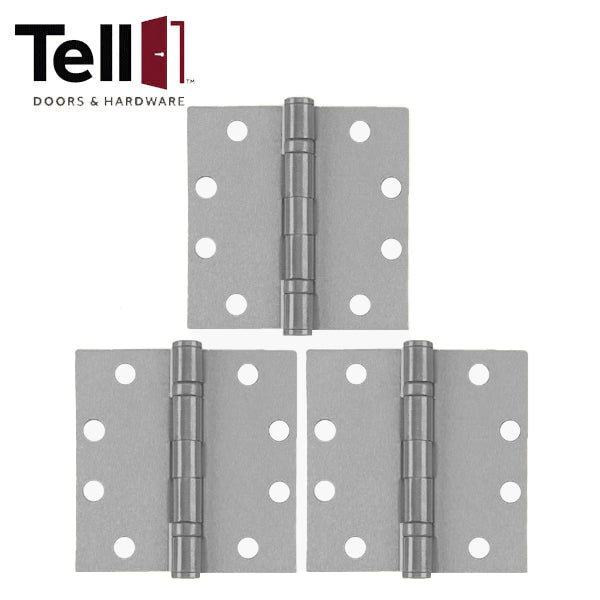 TELL - Ball Bearing Hinge - 4-1/2" x 4-1/2" - Optional Finish - Optional NRP - (3 Pack)
