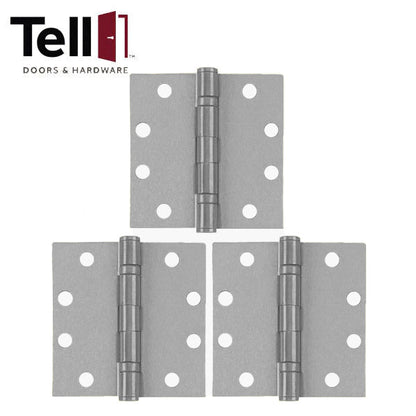 TELL - Ball Bearing Hinge - 4-1/2" x 4-1/2" - Optional Finish - Optional NRP - (3 Pack)