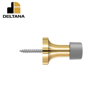 Deltana - 1-3/8" Baseboard Door Bumper - Solid Brass - Optional Finish