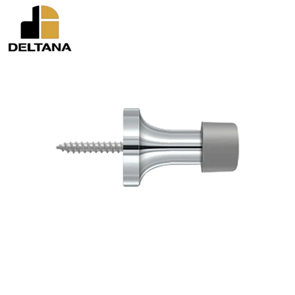 Deltana - 1-3/8" Baseboard Door Bumper - Solid Brass - Optional Finish