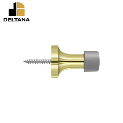 Deltana - 1-3/8" Baseboard Door Bumper - Solid Brass - Optional Finish