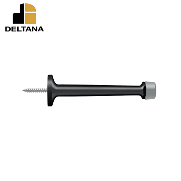 Deltana - 4" Baseboard Door Bumper - Solid Brass - Optional Finish