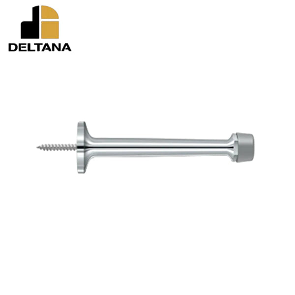 Deltana - 4" Baseboard Door Bumper - Solid Brass - Optional Finish